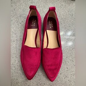 Alex Marie Women's Magenta Velour Flats. NWOT